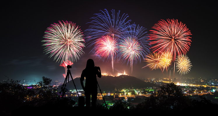 Fotografare fuochi d'artificio con reflex: 10 piccoli segreti