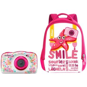 Foto principale Kit Backpack Fotocamera Compatta Nikon Coolpix W150 Flower – Prodotto in Italiano