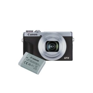 Foto principale Kit Fotocamera Compatta Canon PowerShot G7X Mark III Silver + Batteria – Prodotto in Italiano