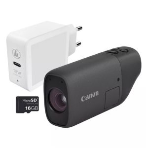 Foto principale Kit Fotocamera Compatta Canon PowerShot Zoom Black + Case (5544C015) – Prodotto in Italiano