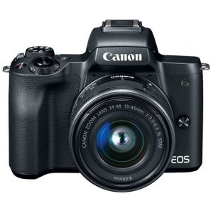 Foto principale Kit Fotocamera Mirrorless Canon EOS M50 Black + Obiettivo EF-M 15-45mm + Obiettivo EF-S 50mm F/1.8 + Adattatore da EF-M a EF – Prodotto in Italiano