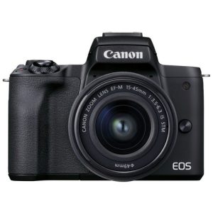 Foto principale Kit Fotocamera Mirrorless Canon EOS M50 Mark II Black + Obiettivo EF-M 15-45mm IS STM – Prodotto in Italiano