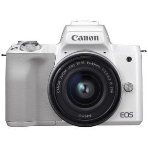 Foto principale Kit Fotocamera Mirrorless Canon EOS M50 White + Obiettivo EF-M 15-45mm IS STM – Prodotto in Italiano