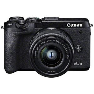 Foto principale Kit Fotocamera Mirrorless Canon M6 Mark II + Obiettivo EF-M 15-45mm Black – Prodotto in Italiano