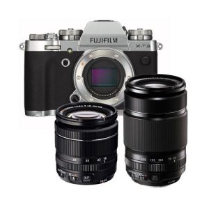 Foto principale Kit Fotocamera Mirrorless Fujifilm X-T3 Argento + Obiettivo XF 18-55mm + Obiettivo XF 55-200mm