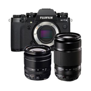 Foto principale Kit Fotocamera Mirrorless Fujifilm X-T3 Nero + Obiettivo XF 18-55mm + Obiettivo XF 55-200mm