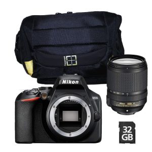 Foto principale Kit Fotocamera Reflex Nikon D3500 + Obiettivo AF-S 18-140mm + Borsa + Memoria da 32GB – Prodotto in Italiano