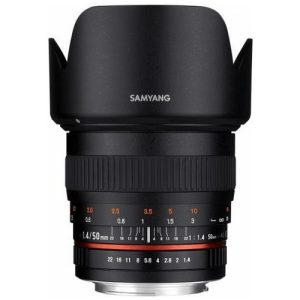 Foto principale Obiettivo Mirrorless Samyang 50mm F/1.4 AS UMC per Canon (F1111102101)