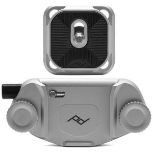 Foto principale Peak Design Clip e Piastra per Fotocamere (v3) Silver (155CPS3)