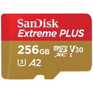 Foto principale Sandisk Extreme PLUS micro SDXC + Adattatore 256GB-A2 UHS-I U3 UHS-I