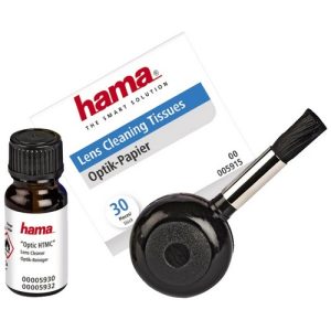 Foto principale Set per Pulizia Ottica Hama: Pennello Pulizia Pneumatico, Liquido Pulizia Ottiche e Panno