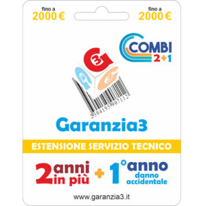 Foto principale Estensione Servizio Tecnico Garanzia 3 – 2 Anni di garanzia + 1 di Danno Accidentale fino a 2000 Euro