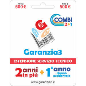 Foto principale Estensione Servizio Tecnico Garanzia 3 – 2 Anni di garanzia + 1 di Danno Accidentale fino a 500 Euro
