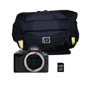 Foto principale Kit Fotocamera Mirrorless Canon EOS R50 Black + Borsa + Memory Card da 128GB – Prodotto in Italiano