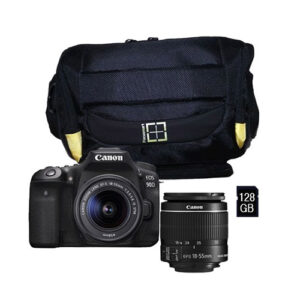Foto principale Kit Fotocamera Reflex Canon EOS 90D + Obiettivo EF-S 18-55mm + Borsa + Memory Card da 128GB – Prodotto in Italiano