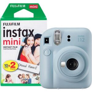 Foto principale Kit Bundle Fotocamera Istantanea Fujifilm Instax Mini 12 Pastel Blue + Pellicole (70100160705) (70100160703)