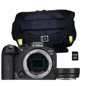 Foto principale Kit Fotocamera Mirrorless Canon EOS R7 + Adattatore EF-EOS R + Borsa + Micro SD da 128GB – Prodotto in Italiano – Prodotto in Italiano