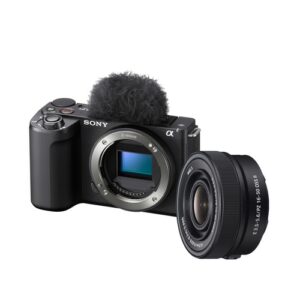 Foto principale Kit Vlogcamera Sony DSC-ZV E10 II + Obiettivo SEL 16-50mm (ZVE10M2KB.CEC)