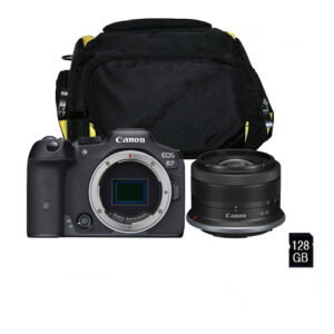 Foto principale Kit Fotocamera Mirrorless Canon EOS R7 + Obiettivo RF-S 18-45mm STM + Borsa + Micro SD da 128GB – Prodotto in Italiano